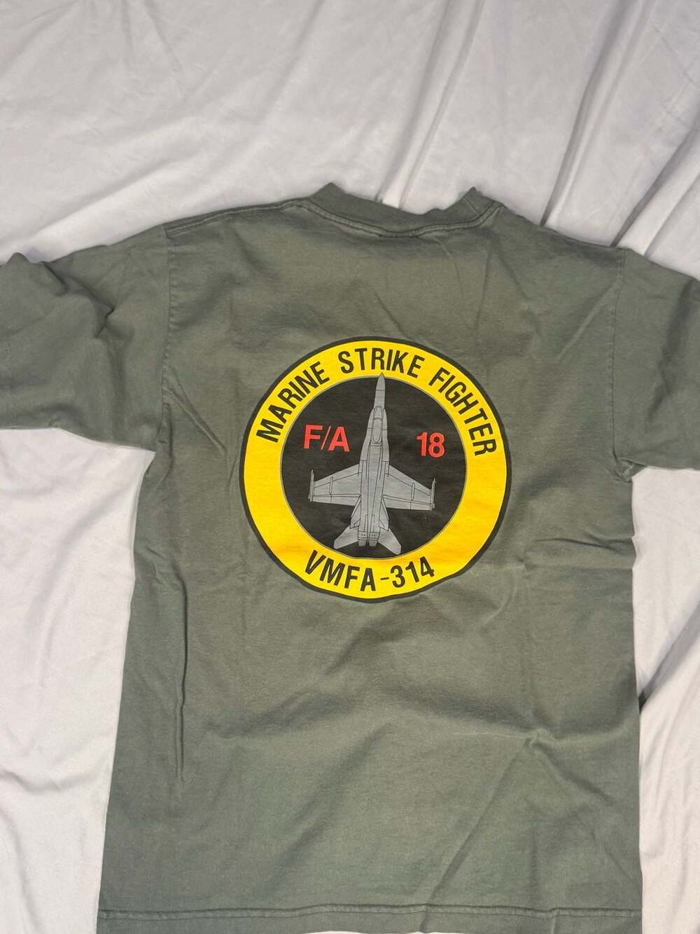 USMC VMFA-314 Marine Strike Fighter F/A-18 Black Knights T-Shirt